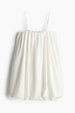 Bubble-Hem Bandeau Dress