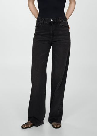 High-Waist Wideleg Jeans