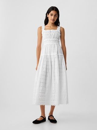 Gap × DÔen Eyelet Midi Dress