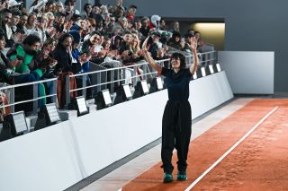 Pelagia Kolotouros at the Lacoste Autumn/Winter '24 show