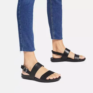 Gracie Leather Back-Strap-Sandals