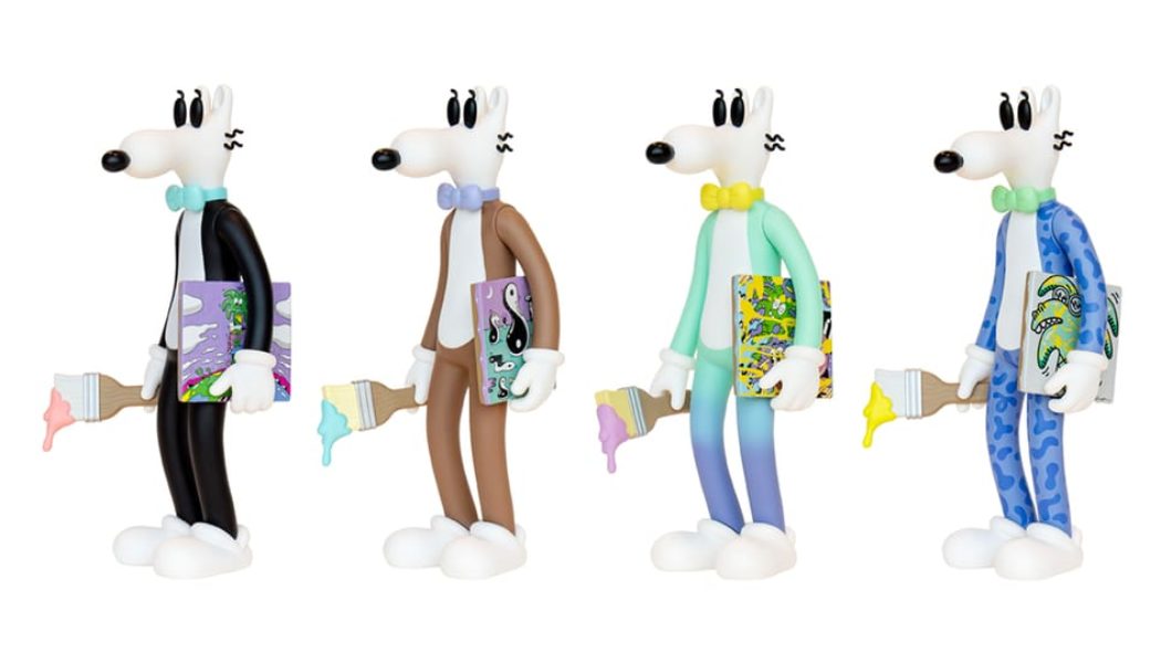 Steven Harrington Releases Four Mello the Dog Art Toys