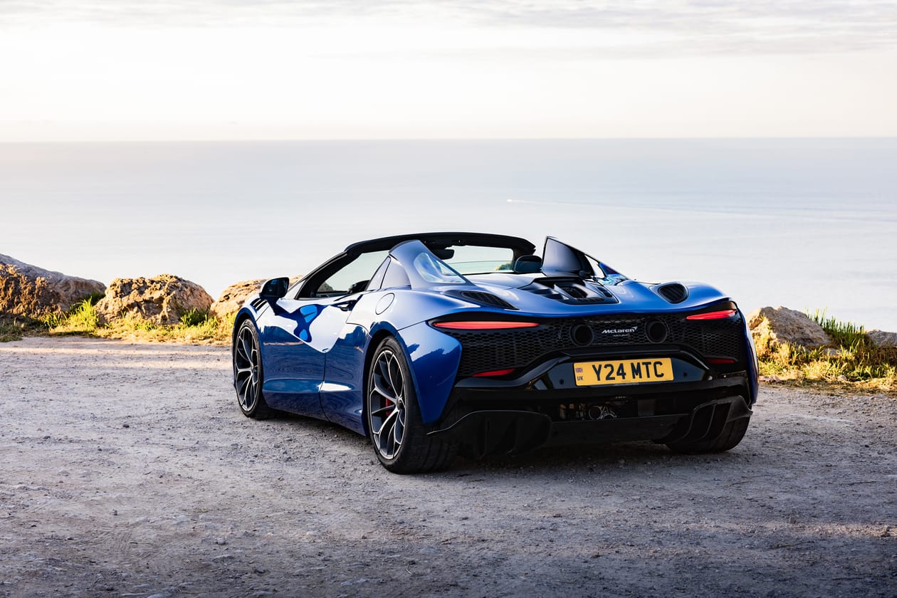 2025 McLaren Artura Spider Test Drive Review Convertible Coupe Supercar Hybrid