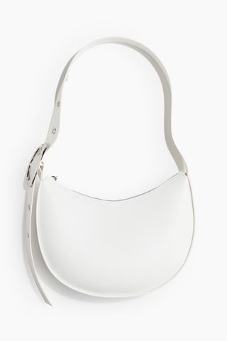 White Coated Shoulder Bag