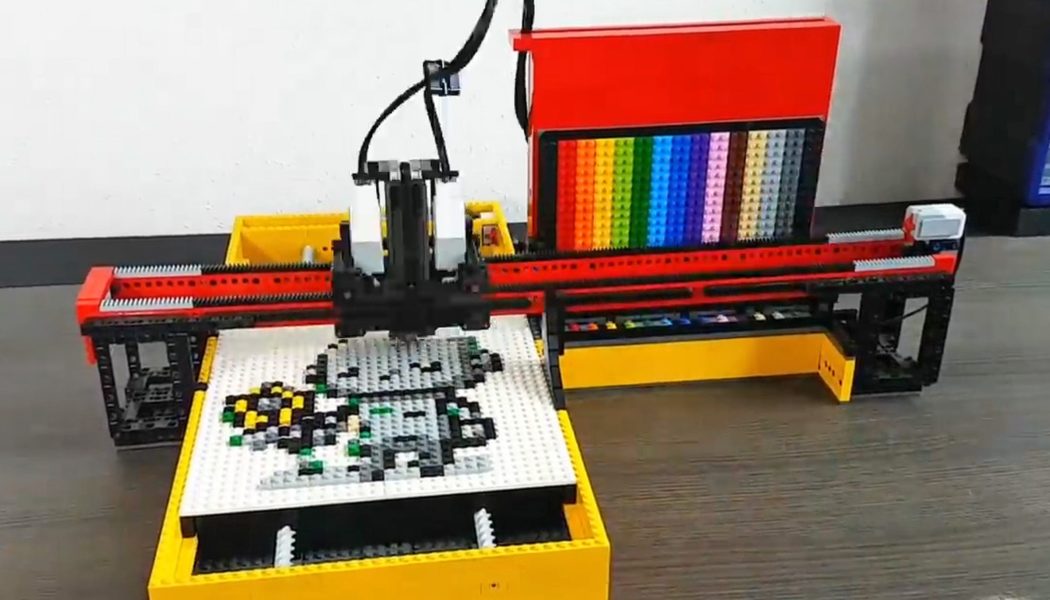 The Pixelbot 3000 turns simple AI prompts into Lego mosaic masterpieces