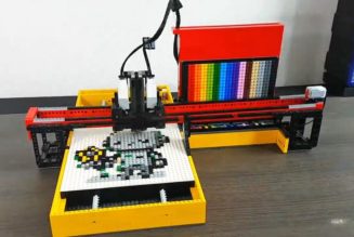 The Pixelbot 3000 turns simple AI prompts into Lego mosaic masterpieces