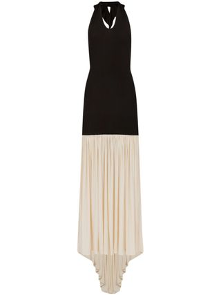 Halterneck Sleeveless Maxi Dress