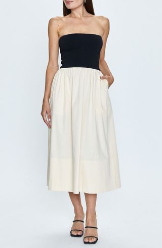 Mavo Strapless Midi Dress