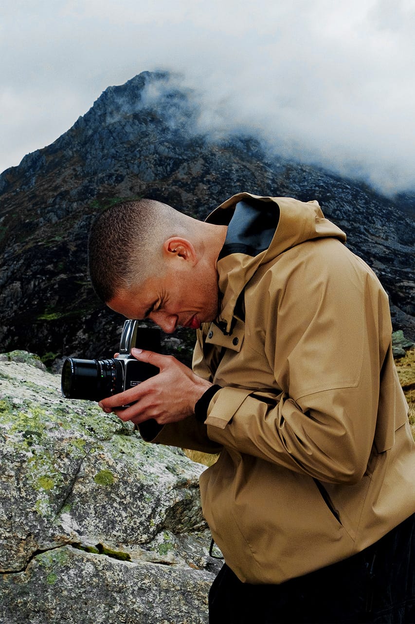 through the lens tayler prince fraser loro piana fashion technical outerwear photography photographer director snowdonia wales london UK functional durable gorpcore luxury italian streetwear 