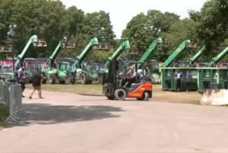 Watch: Bulldozers arrive to dismantle T20 World Cup's pop-up stadium in New York's Nassau County | Cricket News - Times of India