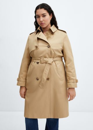 Classic Trench Coat with Belt