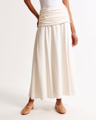 abercrombie, Foldover Knit Maxi Skirt