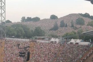 50,000 people watched Taylor Swift's concert on a hill outside of the stadium in Munich