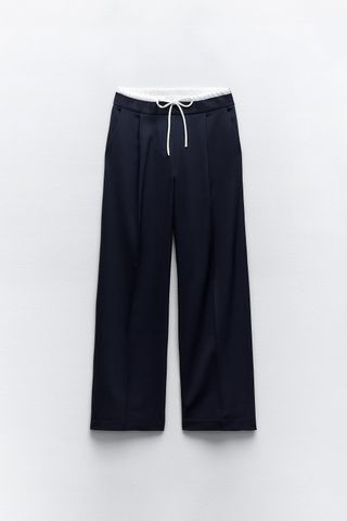 Double Waist Wide Leg Pants