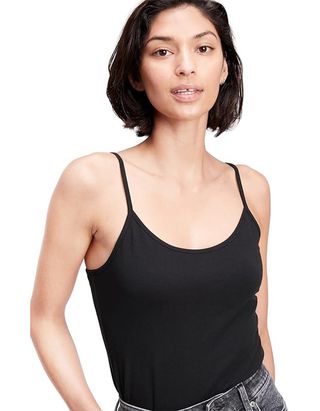 Gap Womens Fitted Cami True Black