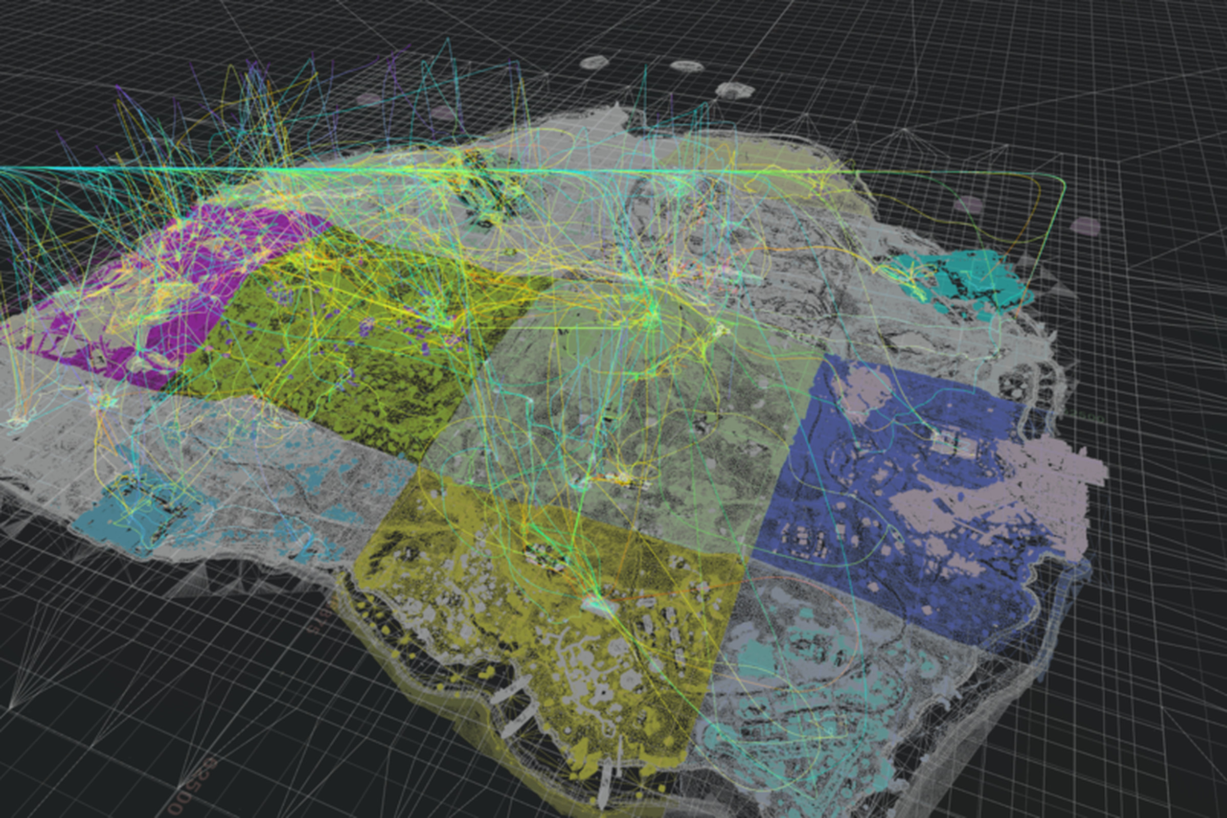 A screenshot of player data on Call of Duty: Warzone’s Caldera map.