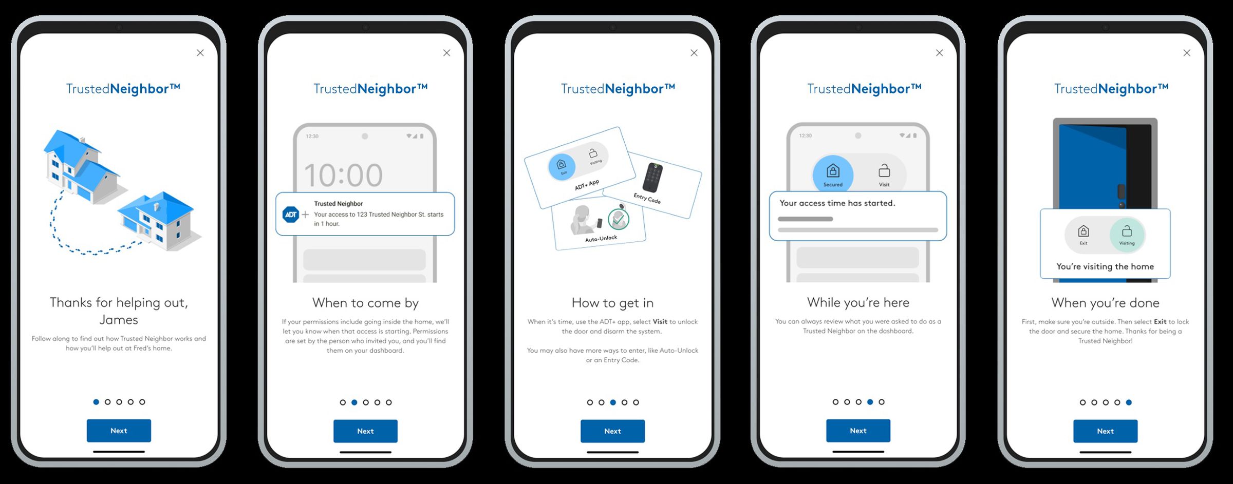 Trusted Neighbor is a new feature in the ADT Plus app that lets you give friends and neighbors secure time and event-based access to your home.