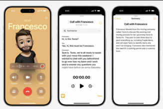 Apple’s iOS 18.1 developer beta adds AI call recording and transcription