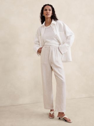 Banana Republic, Linen Pull-On Pant