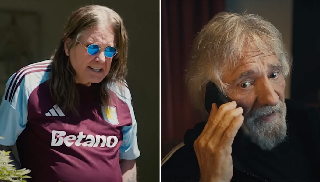 Black Sabbath's Ozzy Osbourne and Geezer Butler star in new commercial for Aston Villa football club