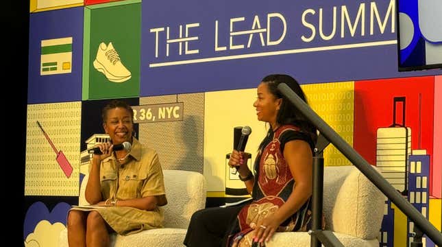 Maloni Goss (R), Chanel’s Head of Insights during the Lead Summit in New York City on Jul. 10, 2024.