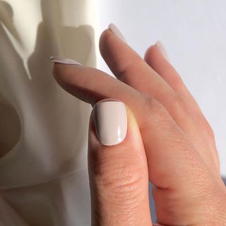 Creamy white nail polish