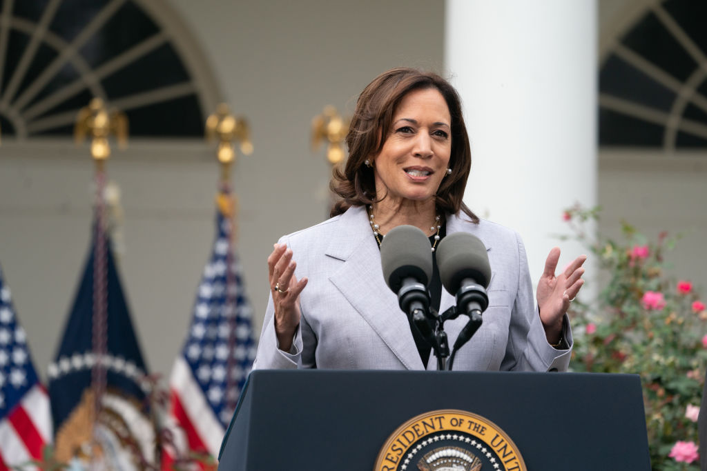 President Joe Biden and Vice President Kamala Harris delivered remarks on gun safety in the Rose Garden