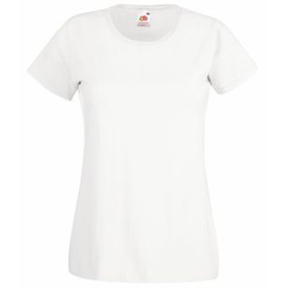 Fruit of the Loom Valueweight T Lady-Fit Women's T-Shirt - White - L