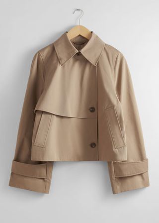 Short Trench Coat Jacket