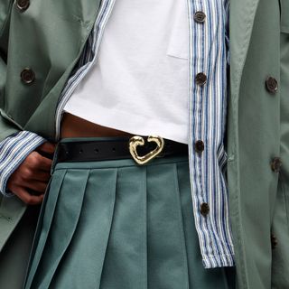 J.Crew, Heart Classic Belt in Italian Leather