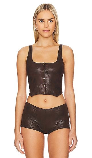 X Revolve Mirage Leather Vest