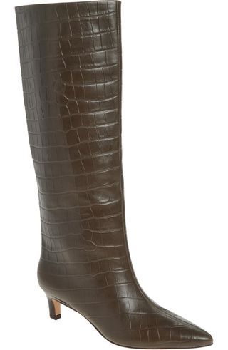 Dauphine Kitten Heel Knee High Boot