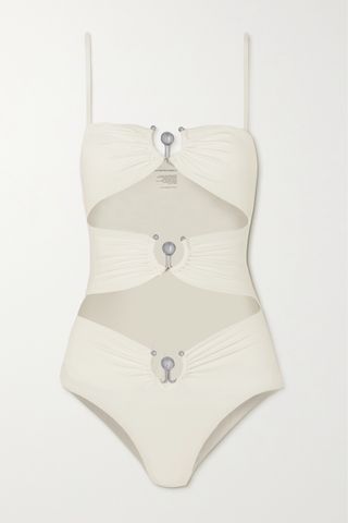 Embellished Cutout Swimsuit