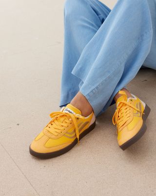 Genesis G-Volley Mesh Sunny Yellow Vegan Trainers | Oliver Bonas