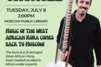 Music of the West African Kora at Moscow Public Library Tuesday