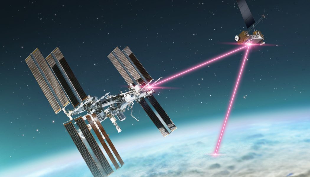 NASA fired its space lasers to communicate with the ISS