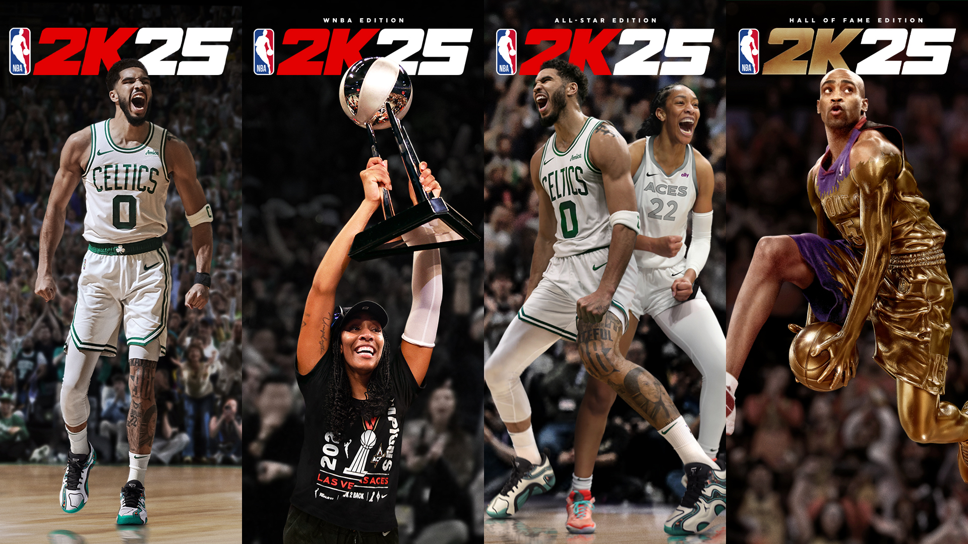 NBA 2K25 Features Jayson Tatum, A'ja Wilson As Cover Athletes