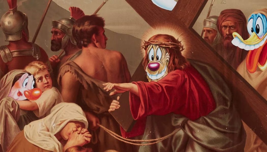 Painting Depicting Christ as a 'Looney Tunes' Character Sparks Uproar in Sydney Art Contest