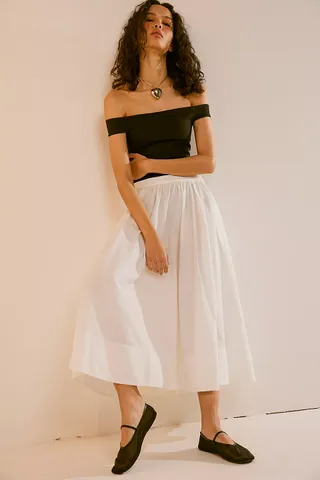 Free People, Lucy Midi Skirt