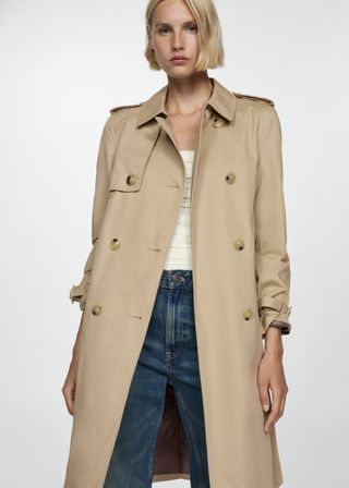 Mango, Classic Trench Coat With Belt