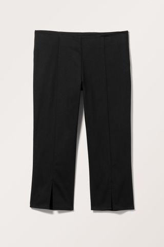 Slitted Capri Trousers