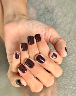 @harrietwestmoreland black cherry manicure