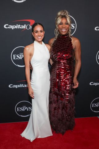 Meghan, Duchess of Sussex and Serena Williams attend the 2024 ESPY Awards at Dolby Theatre on July 11, 2024 in Hollywood, California.