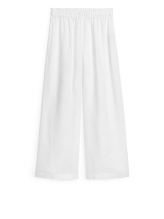 Wide Linen Trousers - White - Arket Gb