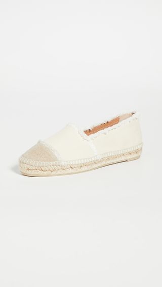 White Espadrille Flats