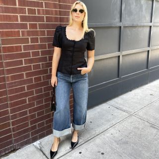 Editor Natalie Gray Herder Wearing Nordstrom Outfit