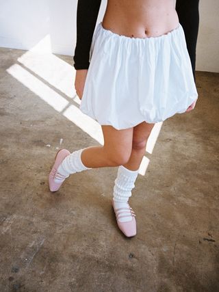 Balloon Skirt - White