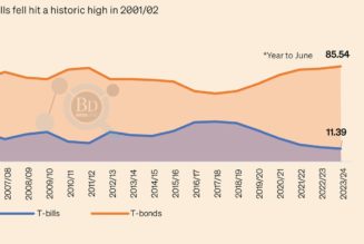 Treasury bills in domestic debt hit historic low