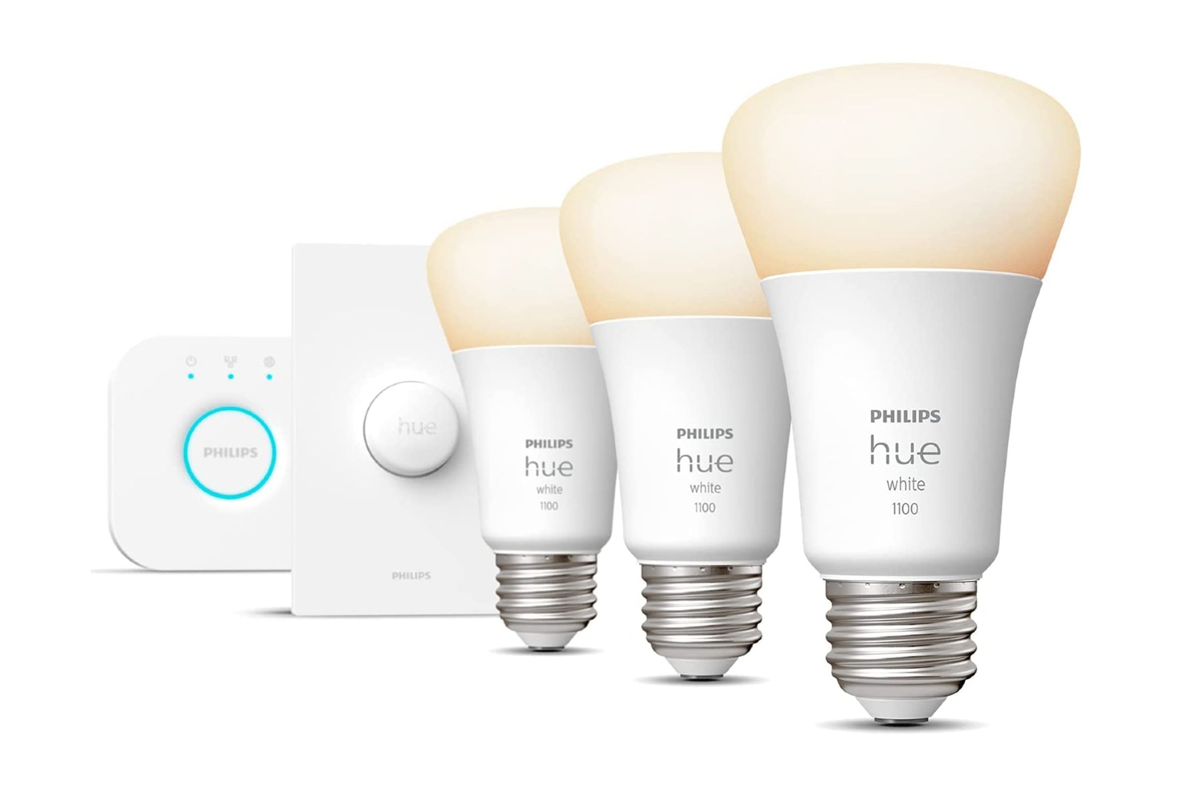 Philips Hue smart LED light bulb gear.