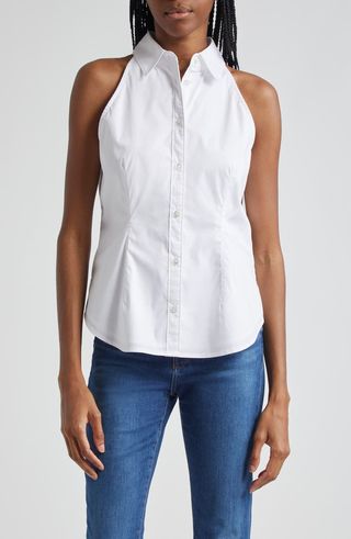 Harper Sleeveless Button-Up Shirt